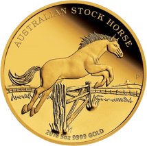 5 Unze Gold Stock Horse 2016 PP (Auflage: 99 | inkl. Box & Zertifikat)