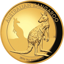 1 Unze Gold Känguru Nugget High Relief 2016 (Polierte Patte | Auflage: 500 Stück)