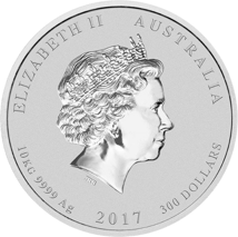 10kg Silber Lunar II Hahn 2017 (Auflage: 100 | Zertifikat)