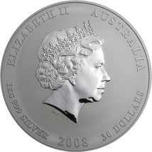 1kg Silbermünze Lunar II Maus 2008