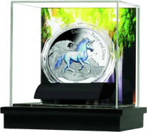 3 Unze Silbermünze Einhorn (Unicorn) PP High Relief (Auflage: 999)