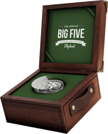 5 Unze Silber Big Five Mauquoy Elefant 2017 High Relief (AF | Auflage: 999)