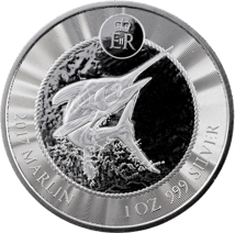 1 Unze Silber Cayman Islands Marlin Speerfisch 2017 (Prooflike | Auflage: 50.000)