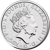 2 Unze Silbermünze Queen's Beasts Red Dragon 2017