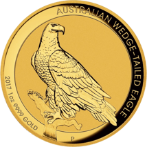1 Unze Gold Wedge Tailed Eagle 2017 PP (High Relief)