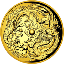 2 Unze Gold Drache & Phönix 2017 PP (Auflage: 500 | High Relief)