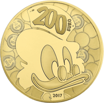 1 Unze Dagobert Duck 2017 PP (200 Euro | 500 Exemplare)