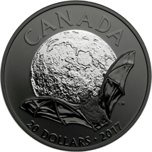 1 Unze Silber Fledermaus 2017 (Rhodium Veredelung | Auflage: 7.000)