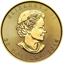 1/2 Unze Gold Maple Leaf 2018