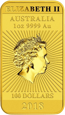 1 Unze Goldbarren Drache 2018 (Auflage: 25.000 | Perth Mint)