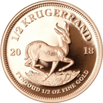 1/2 Unze Gold Krügerrand 2018 PP (Auflage: 500 | inkl. Etui)