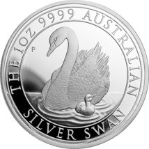 1 Unze Silber Perth Mint Schwan 2018 PP (Auflage: 2.500)