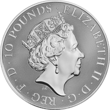 10 Unze Silbermünze Queen's Red Dragon 2018