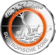 5 Euro Subtropische Zone 2018 (Stempelglanz)