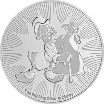 1 Unze Silber Dagobert Duck 2018 (Scrooge McDuck)