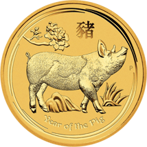 1/20 Unze Goldmünze Lunar II Schwein 2019