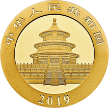 8g Gold China Panda 2019