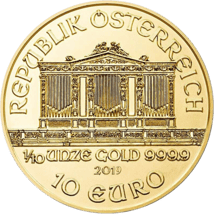 1/10 Unze Gold Philharmoniker 2019
