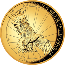 1 Unze Gold Wedge Tailed Eagle 2019 PP (Auflage: 500 | High Relief)