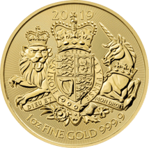 1 Unze Gold The Royal Arms 2019