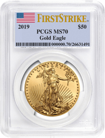 1 Unze Gold American Eagle 2019 (MS-70 PCGS | FS (First Strike))