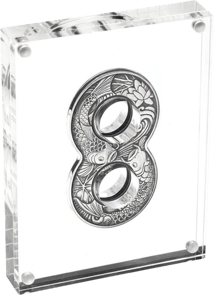 2 Unze Silber Koi Fisch 2019 AF (Auflage: 3.888 Stücke | Antik finish)