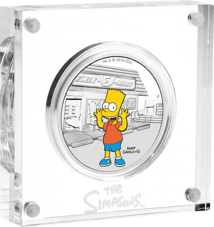 1 Unze Silber Bart Simpson 2019 (coloriert | Auflage: 5.000 | 2. Motiv)