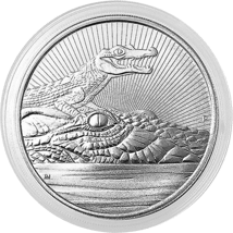 2 Unze Silber Krokodil 2019