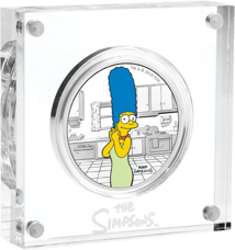 1 Unze Silber Marge Simpson 2019 (coloriert | Auflage: 5.000 | 3. Motiv)