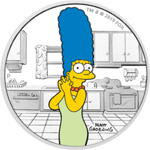1 Unze Silber Marge Simpson 2019 (coloriert | Auflage: 5.000 | 3. Motiv)