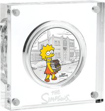 1 Unze Silber Lisa Simpson 2019 (coloriert | Auflage: 5.000 | 4. Motiv)