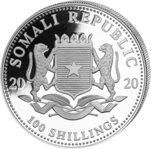 1 Unze Silber Somalia Elefant 2020