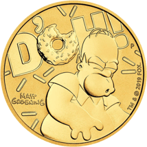 1 Unze Gold Homer Simpson 2020 (Auflage: 4.500 Stücke)