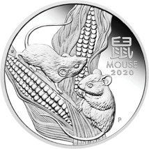1 Unze Silber Lunar III Maus 2020 PP (Auflage: 5.000 | Polierte Platte)