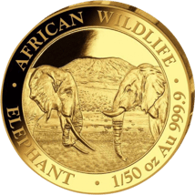 1/50 Unze Gold Somalia Elefant 2020 PP (Auflage: 1.000)