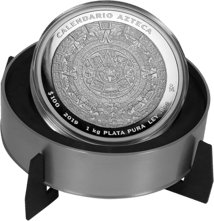 1kg Silver Aztec Calendar 2019 Prooflike (Mintage: 500 | Case & Certificate)