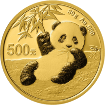 30g Gold China Panda 2020
