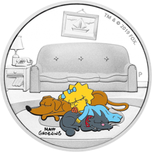 1 Unze Silber Maggie Simpson 2019 (coloriert | Auflage: 5.000 | 5. Motiv)