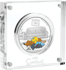 1 Unze Silber Maggie Simpson 2019 (coloriert | Auflage: 5.000 | 5. Motiv)