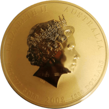 10 Unze Gold Lunar II Maus 2008 (Auflage: 128 Stücke)