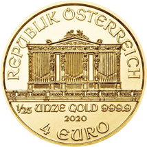 1/25 Unze Gold Philharmoniker 2020