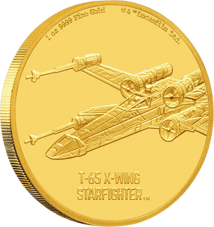1 Ounce Gold Star Wars T-65 X-Wing Fighter 2020 Proof (Mintage: 50 | 3rd Design)