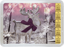 5 x 1g Goldbarren "Frohes Fest" (Valcambi)