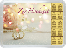 10g Goldbarren "Glückwunsch zur Hochzeit"