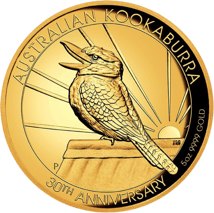 5 oz Gold Kookaburra 30th Anniversary 2020 PP HR (Mintage: 50 | Proof)