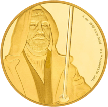 1 Unze Gold Obi Wan Kenobi Star Wars 2017 PP (Auflage: 500 | Polierte Platte)