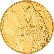 1 Unze Gold Chewbacca Star Wars 2017 PP (Auflage: 500 | Polierte Platte)