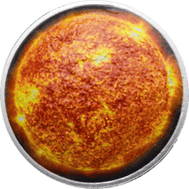1 Unze Silber Sonnensystem Sonne 2020 PP (Auflage: 1.500 | gewölbt)