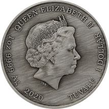 1 Unze Silber Götter des Olymp Zeus 2020 AF (Auflage: 1.500 | Antik Finish)