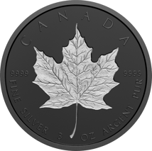 3 Unze Silber Maple Leaf 2020 (Auflage: 2.000 | Rhodium veredelt | Incuse)